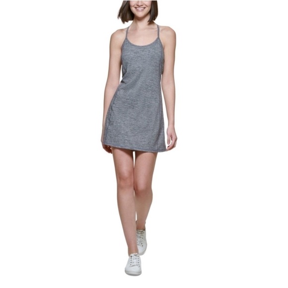 CALVIN KLEIN PERFORMANCE Womens Gray Moisture Wicking Mini Active Wear Dress - Picture 5 of 11